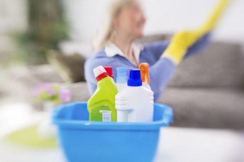 Local carpet cleaner working in a central Westminster property