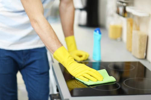 Careful spot cleaning for a delicate fabric in a Westminster property