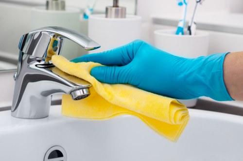 Local cleaners preparing a Westminster flat for handover