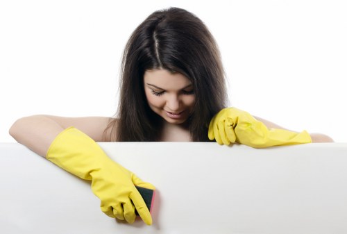 Cleaner working in a Westminster flat with building access considerations