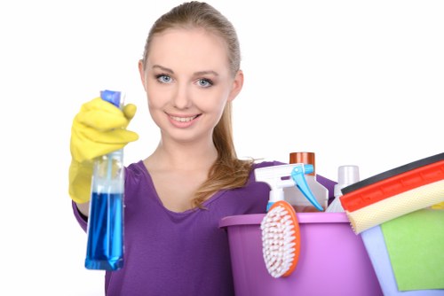 Professional short-let cleaning team handling a Westminster property turnaround